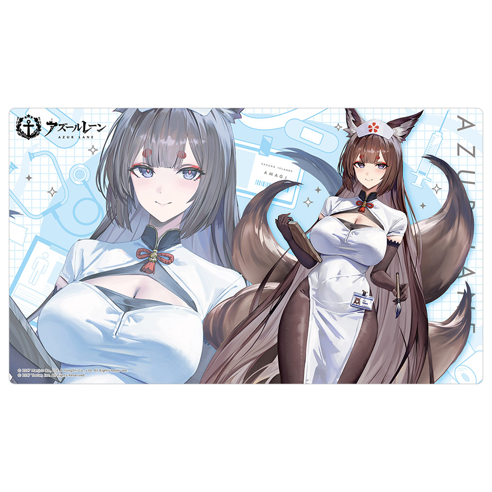 【カーテン魂】アズールレーン 描き下ろしラバーマット (天城 (空母)/ナース)