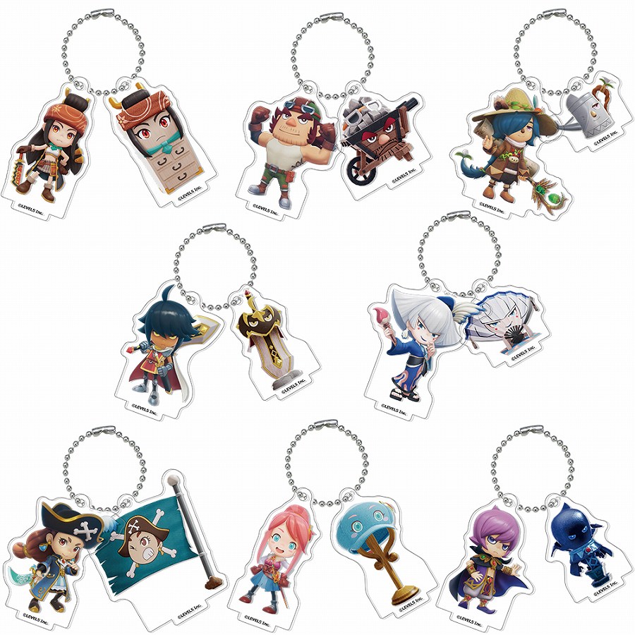 【KADOKAWA】『ファンタジーライフi グルグルの竜と時をぬすむ少女』 仲間キャラクタートレーディングアクリル2連キーホルダースタンド Vol.1 1BOX入数：8