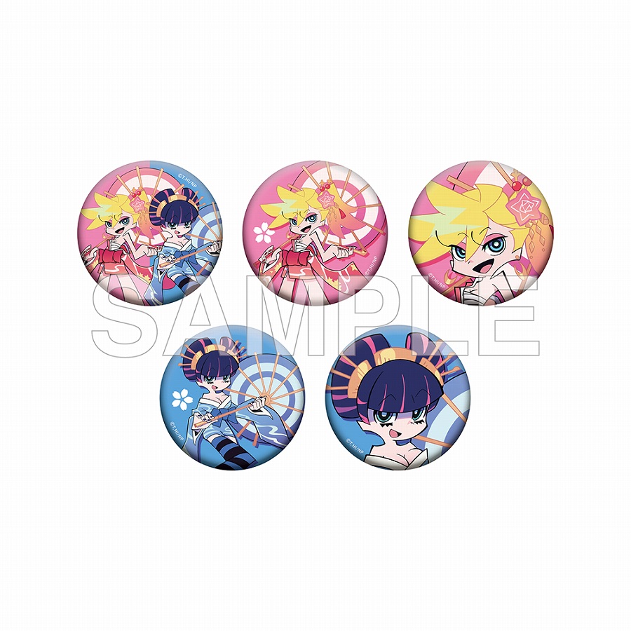 【KADOKAWA】New PANTY & STOCKING with GARTERBELT トレーディングきらきら缶バッジ 和装ver. 1BOX入数：5