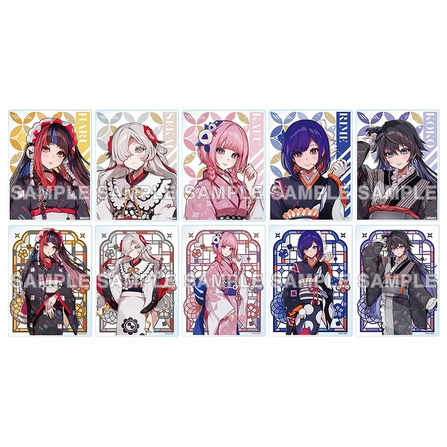 【KADOKAWA】神椿市建設中。 トレーディングアクリルカード Kimono ver. 1BOX入数：10