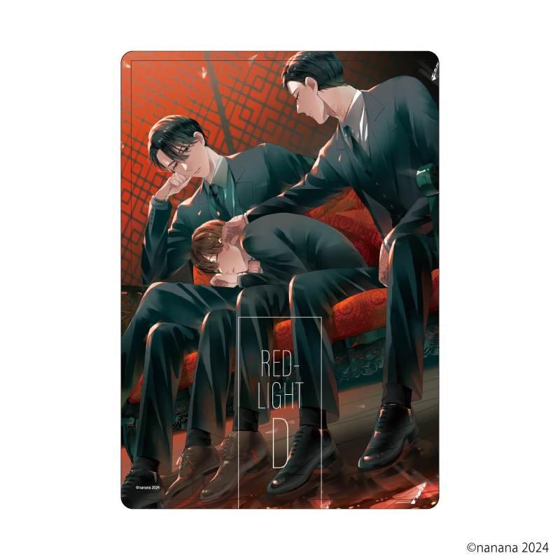 【A3】キャラクリアケース「RED-LIGHT D」01/鈴&龍&裂（公式イラスト）