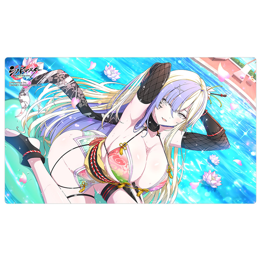 【カーテン魂】シノビマスター 閃乱カグラ NEW LINK ラバーマット (睡蓮/NEWコレクション)