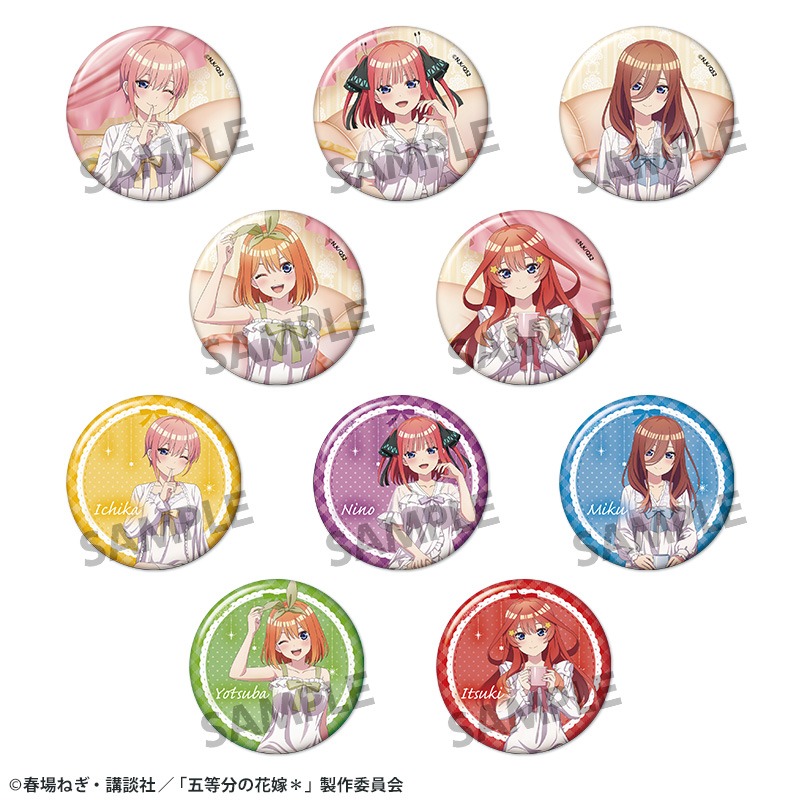 【ホビーストック】五等分の花嫁＊ 描き下ろしトレーディング缶バッジ ナイトウェア ver. BOX