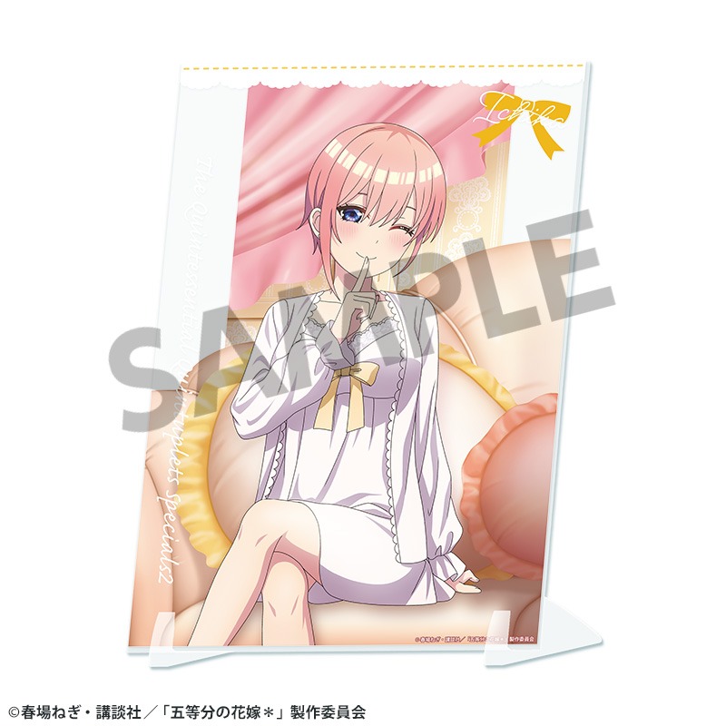 【ホビーストック】五等分の花嫁＊ 描き下ろしビジュアルアクリルプレート 中野一花 ナイトウェア ver.