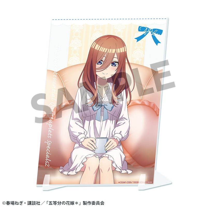 【ホビーストック】五等分の花嫁＊ 描き下ろしビジュアルアクリルプレート 中野三玖 ナイトウェア ver.