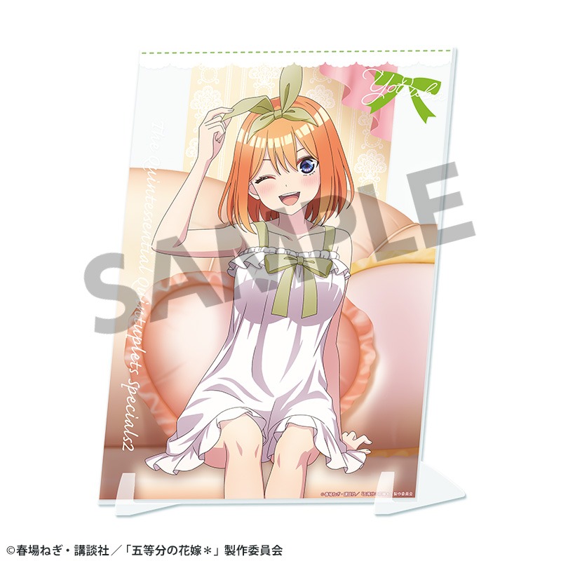 【ホビーストック】五等分の花嫁＊ 描き下ろしビジュアルアクリルプレート 中野四葉 ナイトウェア ver.