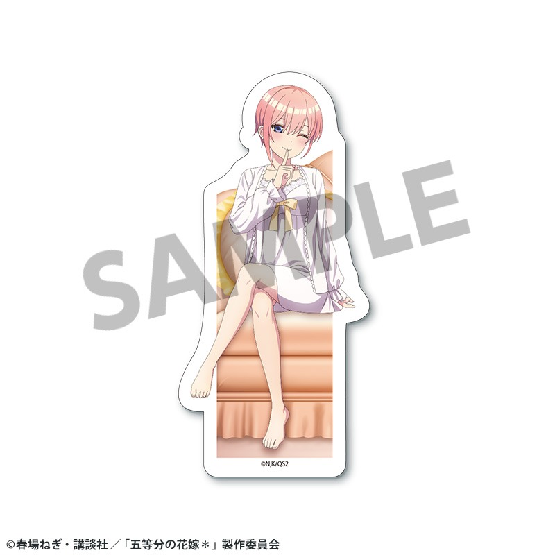 【ホビーストック】五等分の花嫁＊ 描き下ろしダイカットステッカー 中野一花 ナイトウェア ver.
