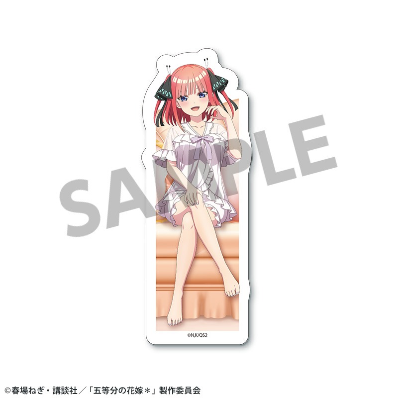 【ホビーストック】五等分の花嫁＊ 描き下ろしダイカットステッカー 中野二乃 ナイトウェア ver.