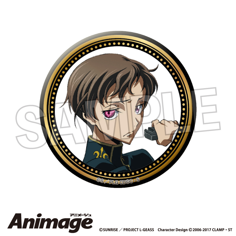 【PROOF】コードギアス 反逆のルルーシュ Animageギラギラ缶バッジ vol.3 J