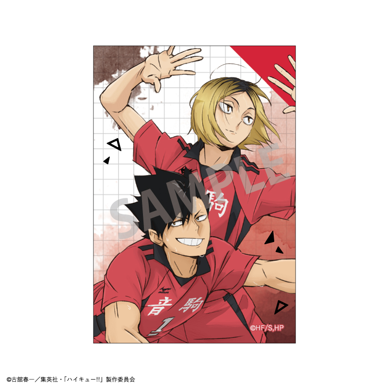 【カミオジャパン】ハイキュー！！ スクエア缶バッジ/孤爪 研磨・黒尾 鉄朗