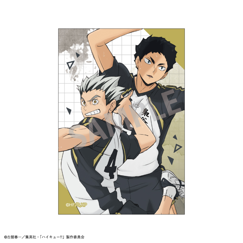 【カミオジャパン】ハイキュー！！ スクエア缶バッジ/木兎 光太郎・赤葦 京治