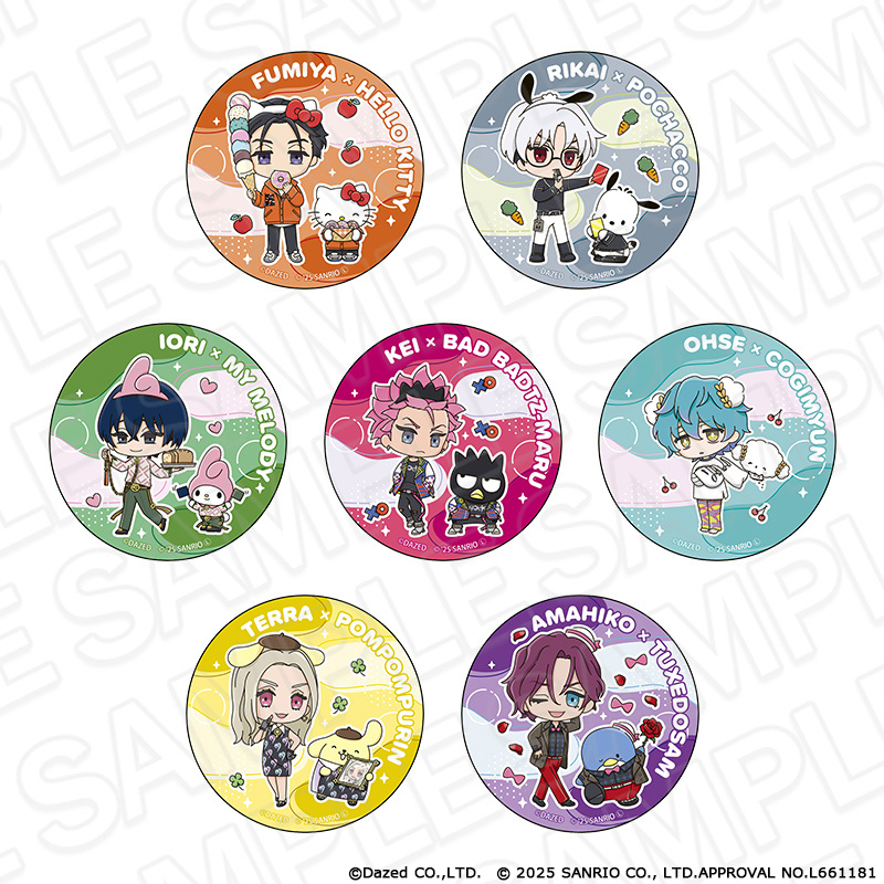 【コンテンツシード】カリスマ×サンリオキャラクターズ カンバッジ（ブラインド） vol.2