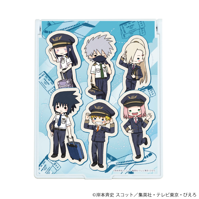 【A3】デカキャラミラー「NARUTO-ナルト- 疾風伝」03/集合デザイン パイロットver.（グラフアートイラスト）