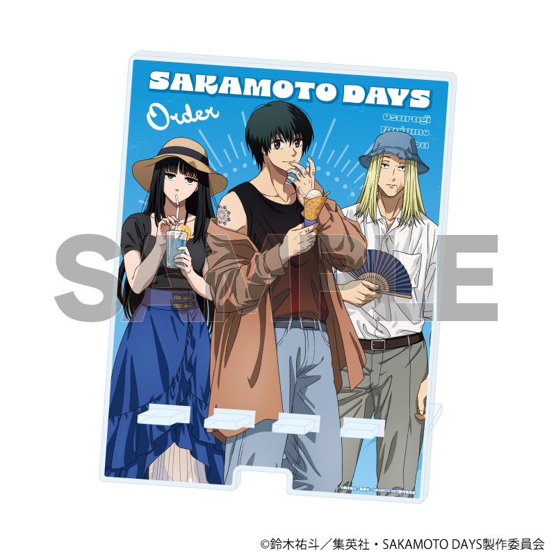 【A3】デカスマキャラスタンド「SAKAMOTO DAYS」02/南雲&神々廻&大佛 夏私服ver.（描き下ろしイラスト）