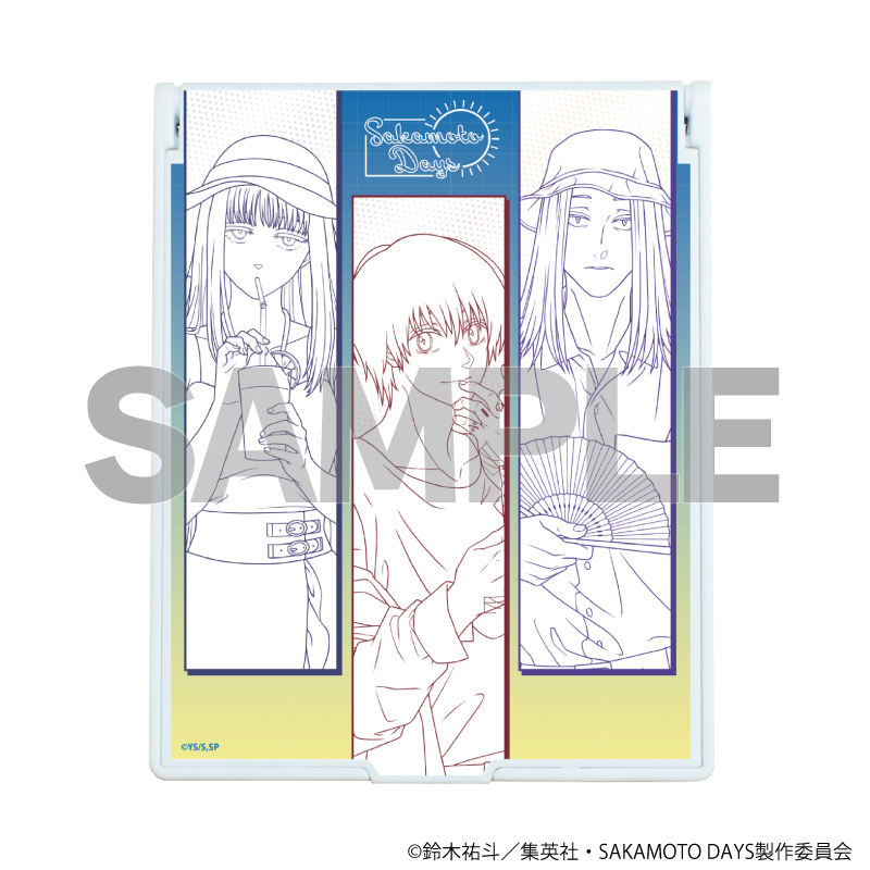 【A3】デカキャラミラー「SAKAMOTO DAYS」04/南雲&神々廻&大佛 夏私服ver.（描き下ろしイラスト）