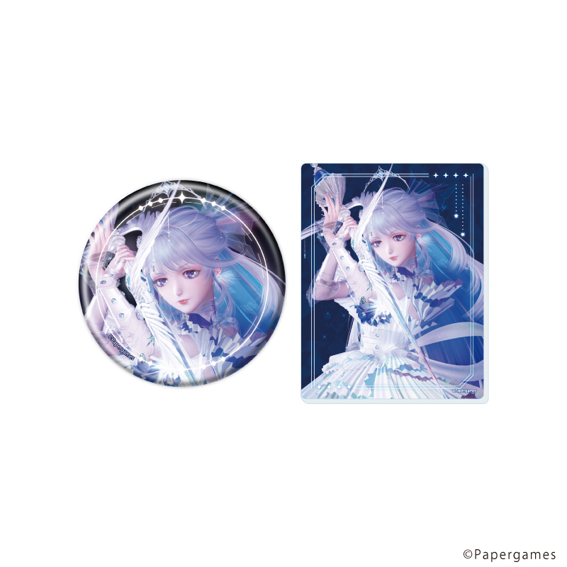 【A3】缶バッジ&アクリルカードセット「シャイニングニキ×米山舞」03/虹夢スペクトル（公式イラスト）