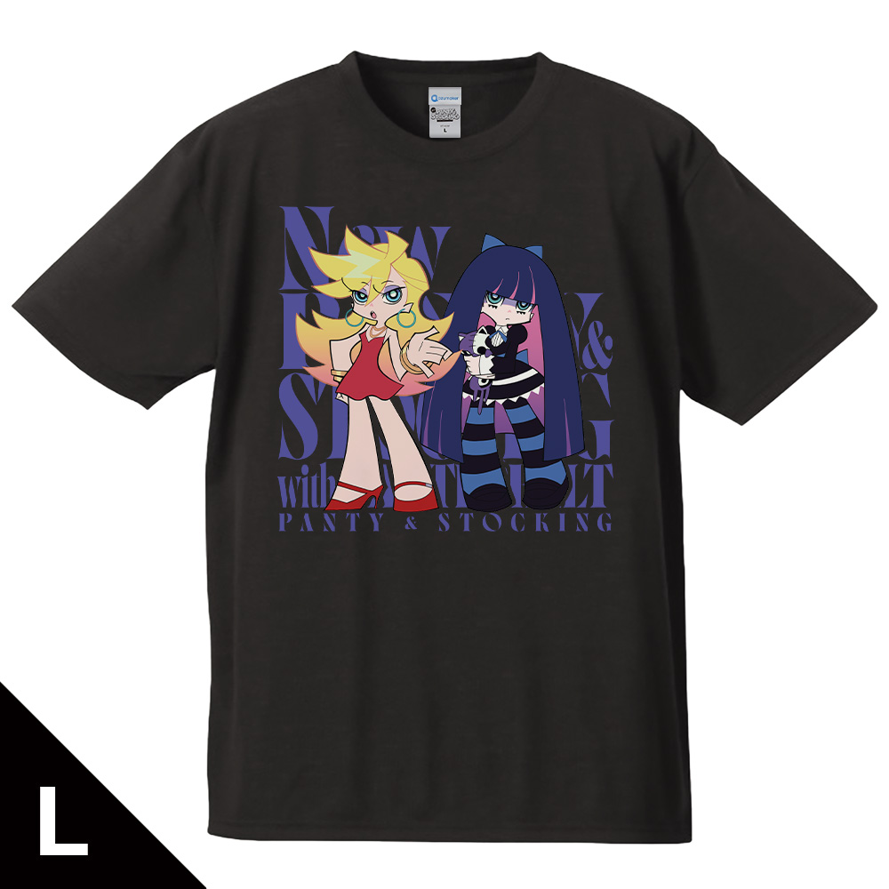 【アズメーカー】New PANTY & STOCKING with GARTERBELT Tシャツ パンティ&ストッキング Lサイズ