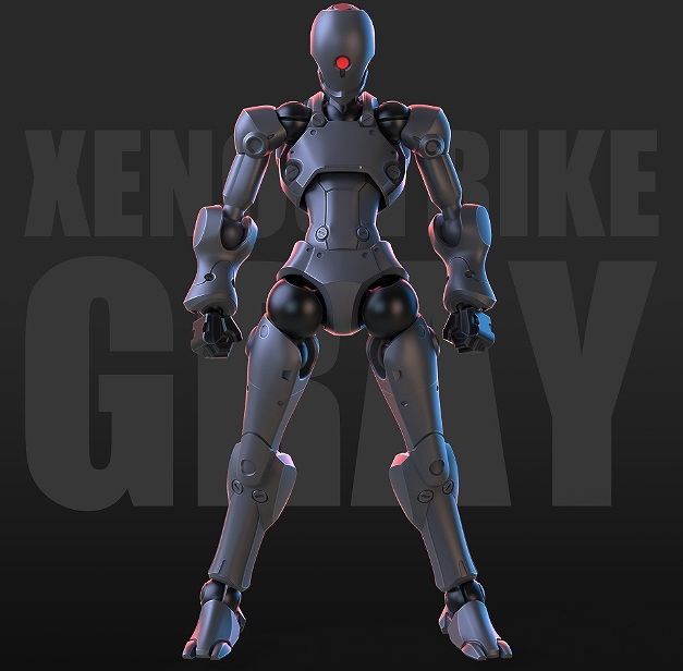 【SHEIK MAINLAND】3 min projectシリーズ 強攻異人 1/18スケールプラスチックモデルキット（グレー）