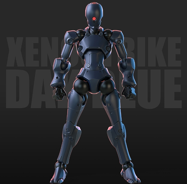 【SHEIK MAINLAND】3 min projectシリーズ 強攻異人 1/18スケールプラスチックモデルキット（ネイビー）