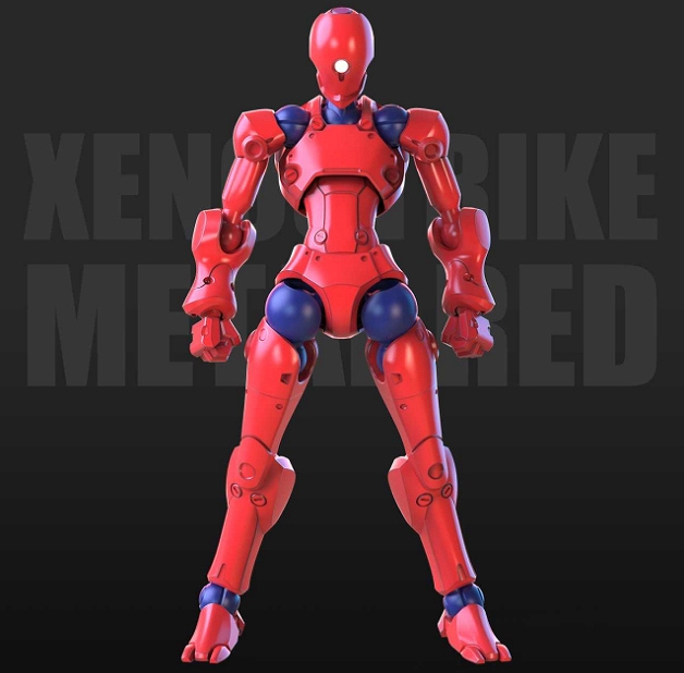 【SHEIK MAINLAND】3 min projectシリーズ 強攻異人 1/18スケールプラスチックモデルキット（レッド）