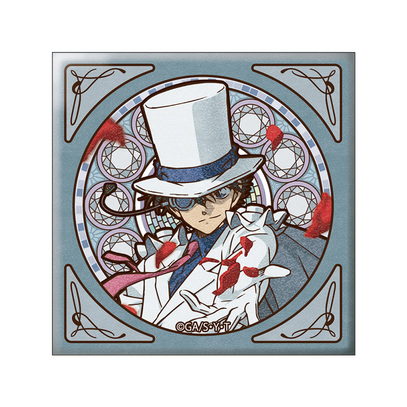 【GRANUP】名探偵コナン （アールヌーボー） スクエア缶バッジ怪盗キッド