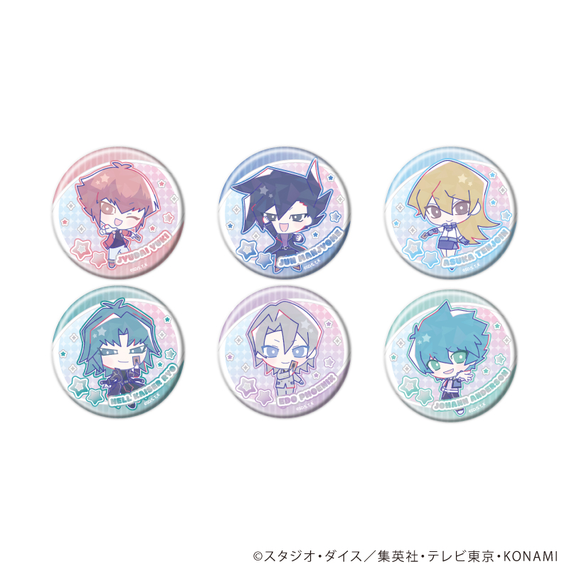 【A3】ホログラム缶バッジ（65mm）「遊☆戯☆王デュエルモンスターズGX Design produced by Sanrio」01/ブラインド（全6種）（コラボイラスト） 1BOX入数：6