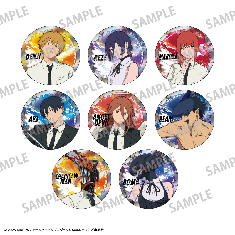 【カミオジャパン】チェンソーマン レゼ篇 トレーディングメタリック缶バッジ/レゼ篇 1BOX入数：8