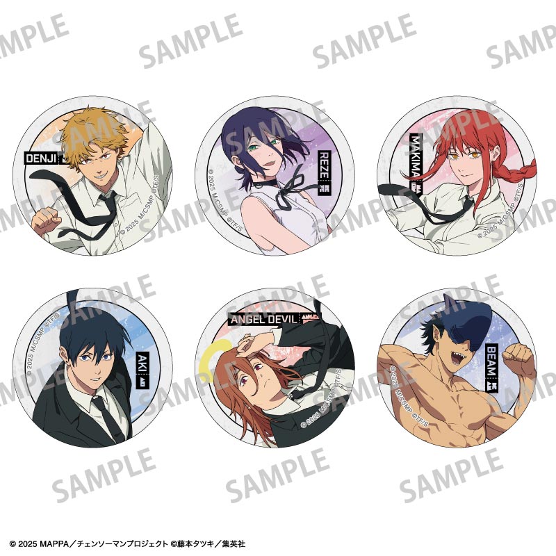 【カミオジャパン】チェンソーマン レゼ篇 トレーディング缶バッジ/浮遊感 1BOX入数：6