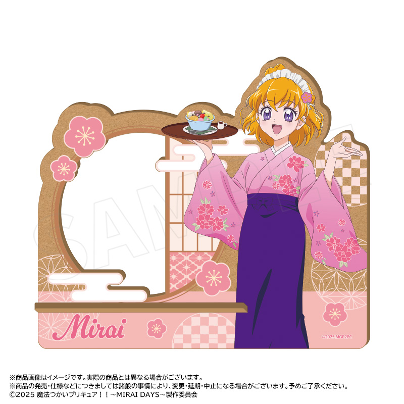 【ANICRAFT】魔法つかいプリキュア！！～MIRAI DAYS～ 描き下ろし甘味処ver. 木製スマホスタンド A 朝日奈みらい