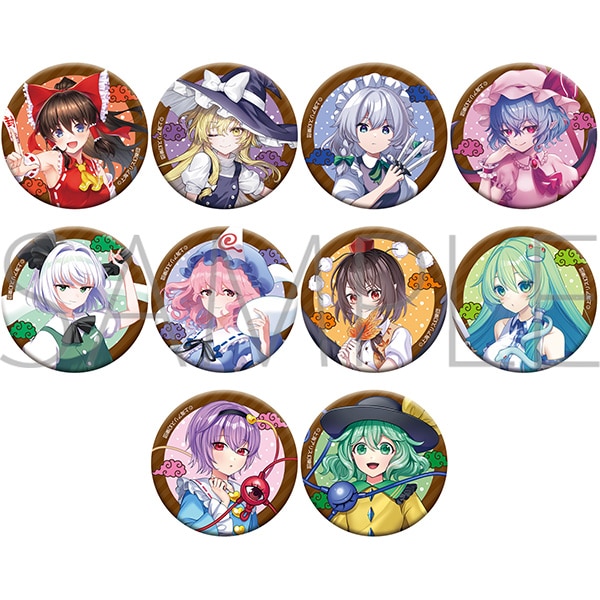 【ムービック】東方Project キャラバッジコレクション 1BOX入数：10