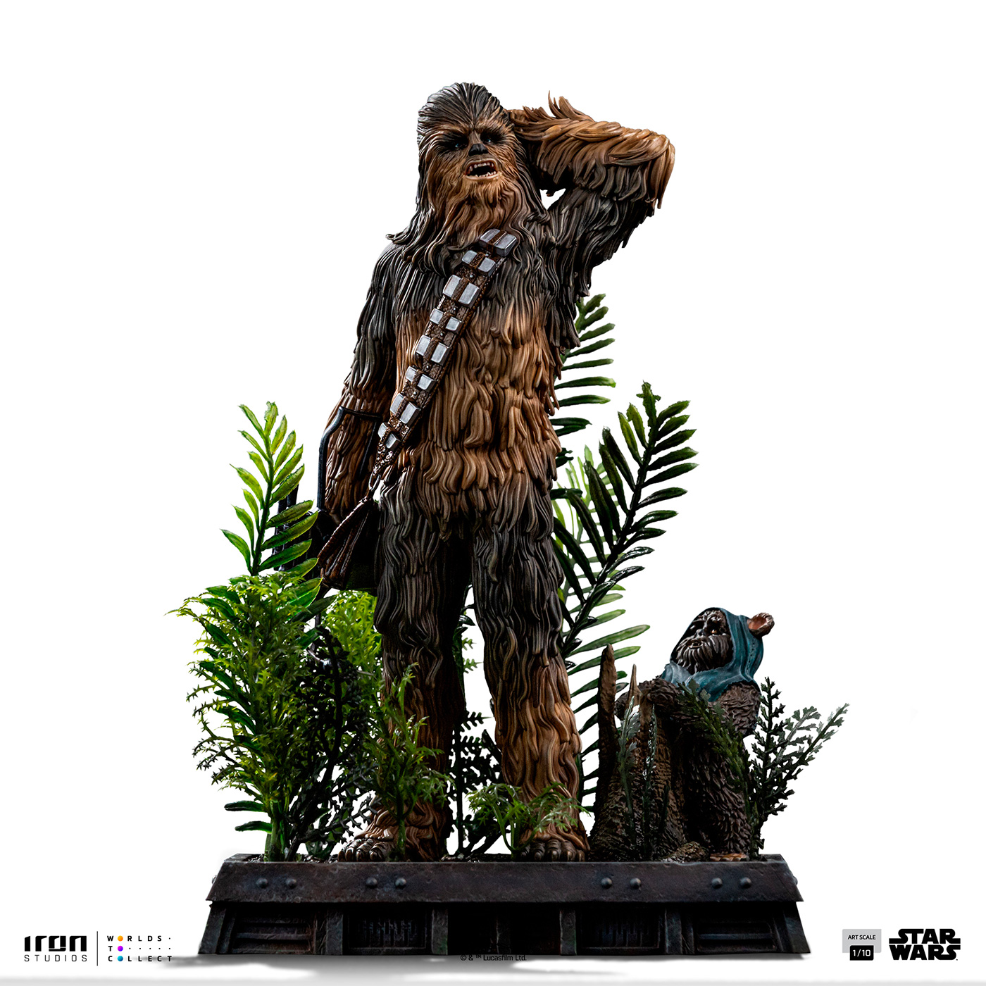 【アイアン・スタジオ】『スター・ウォーズ』【アイアン・スタジオ スタチュー】「アートスケール」1/10スケール チューバッカ&トカート【映画『エピソード6/ジェダイの帰還』】