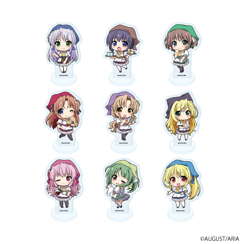 【A3】アクリルぷちスタンド「夜明け前より瑠璃色な」02/カフェver. ブラインド（全9種）（ミニキャライラスト） 1BOX入数：9