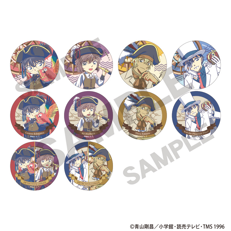 【クラックス】名探偵コナン トレーディングメタル缶バッジ 船乗り クラパレット 1BOX入数：10