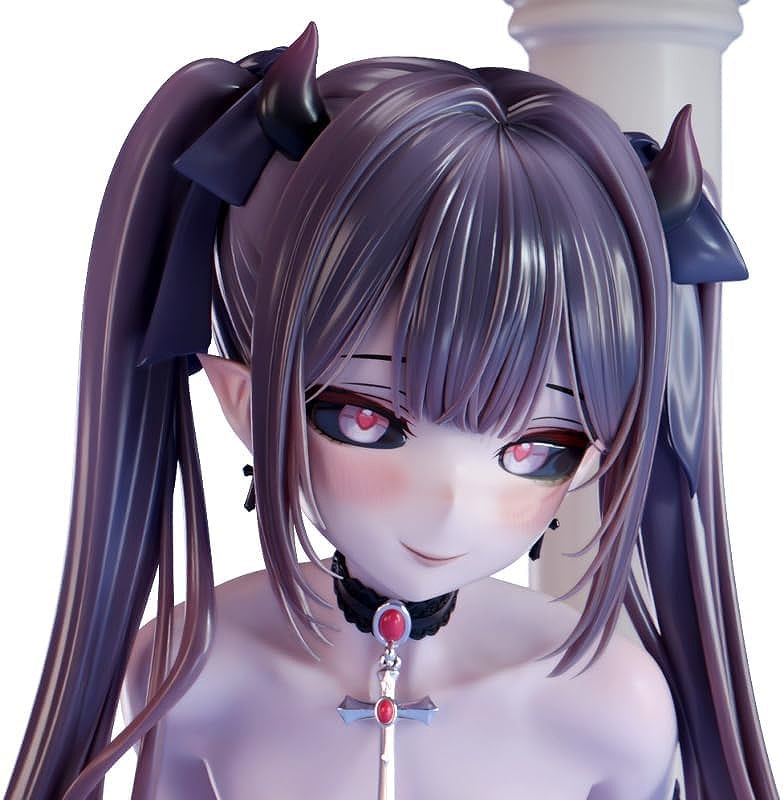 【インサイト】肉感少女 異世界の奴◯市 出品番号05 紫肌悪魔娘 1/6スケール塗装済み完成品フィギュア