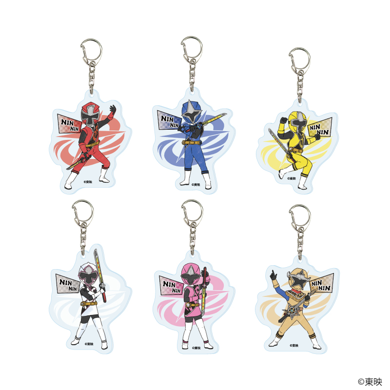 【A3】アクリルキーホルダー「手裏剣戦隊ニンニンジャー」01/ブラインド（全6種）（グラフアートイラスト） 1BOX入数：6