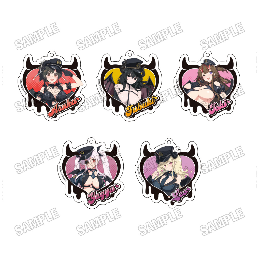 【メディコス・エンタテインメント】『閃乱カグラ』描き下ろしアクリルキーホルダーコレクション【デビルポリスver.】