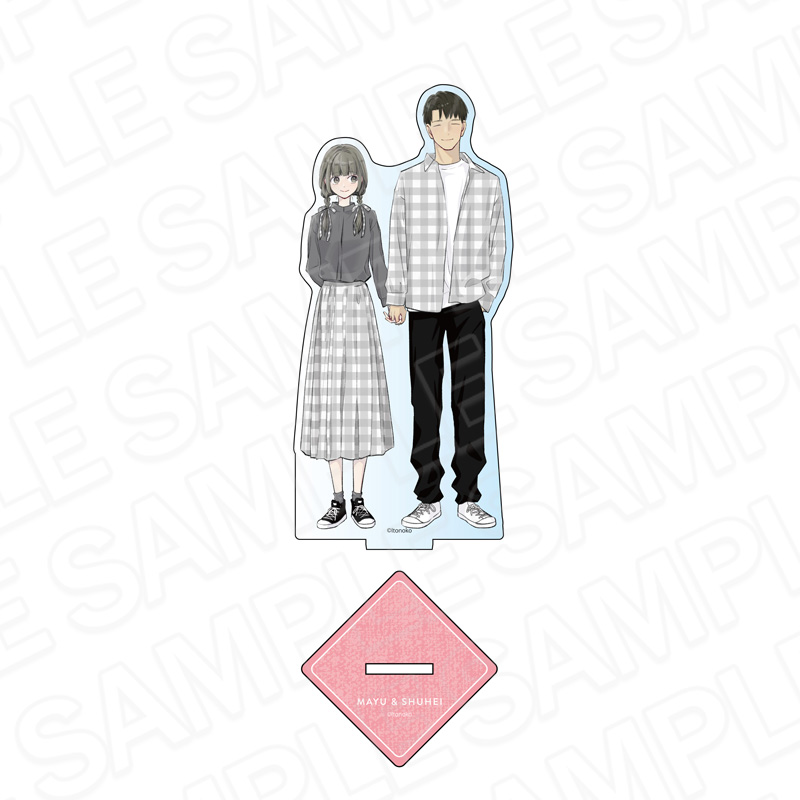 【コンテンツシード】3組の幼なじみ アクリルフィギュア 春川まゆ&佐藤周平 モノトーン ver.