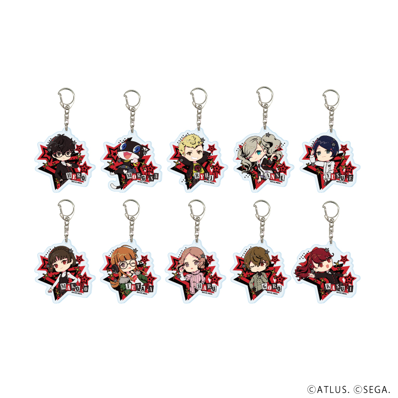 【A3】アクリルキーホルダー『ペルソナ5 ザ・ロイヤル』02/ブラインド（全10種）（POP Artイラスト） 1BOX入数：10