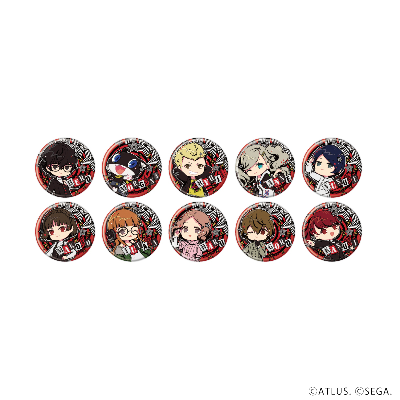 【A3】缶バッジ『ペルソナ5 ザ・ロイヤル』04/ブラインド（全10種）（POP Artイラスト） 1BOX入数：10