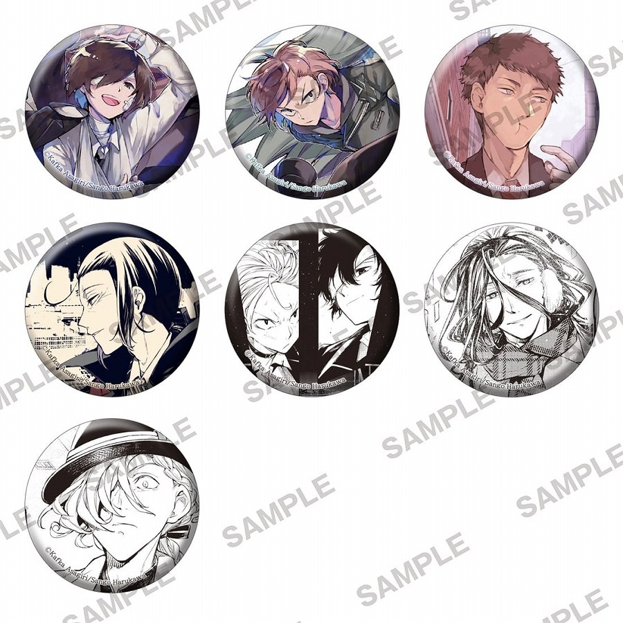 【KADOKAWA】【復刻版】『文豪ストレイドッグス』トレーディングホログラム缶バッジ novels ver.2（ランダム）