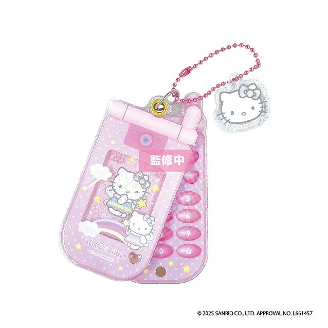 【ティー・シー・ピー】ハローキティ スライドガラケー キーホルダー フェアリー