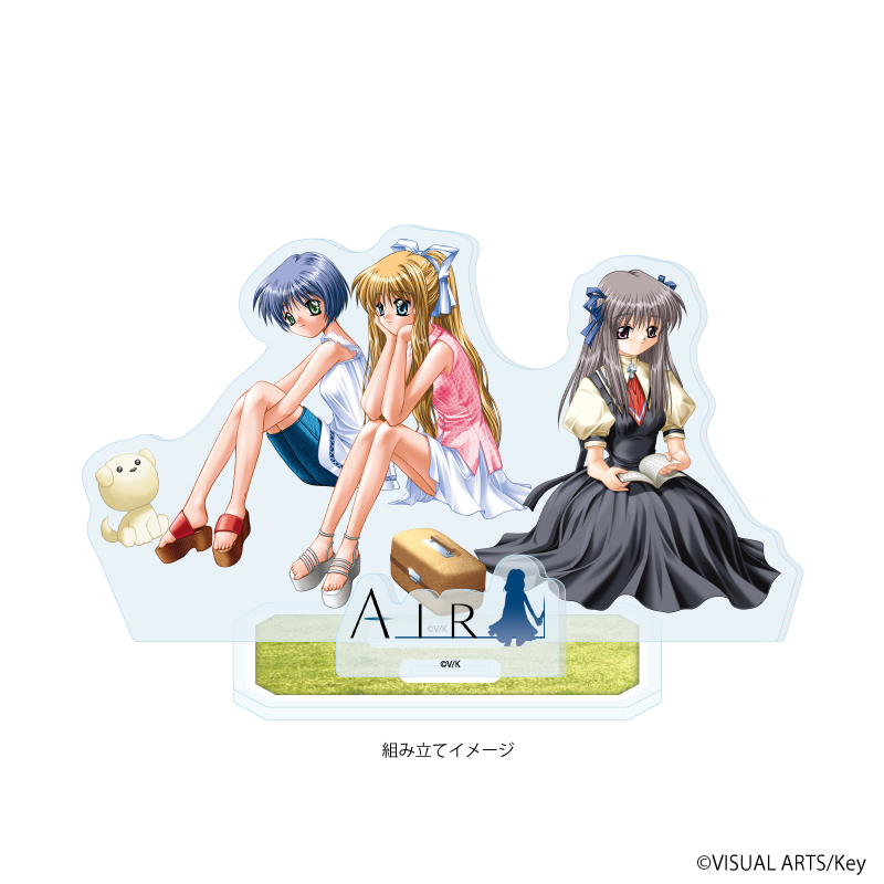 【A3】アクリルスタンドプレート「AIR」05/神尾観鈴&霧島佳乃&遠野美凪（公式イラスト）