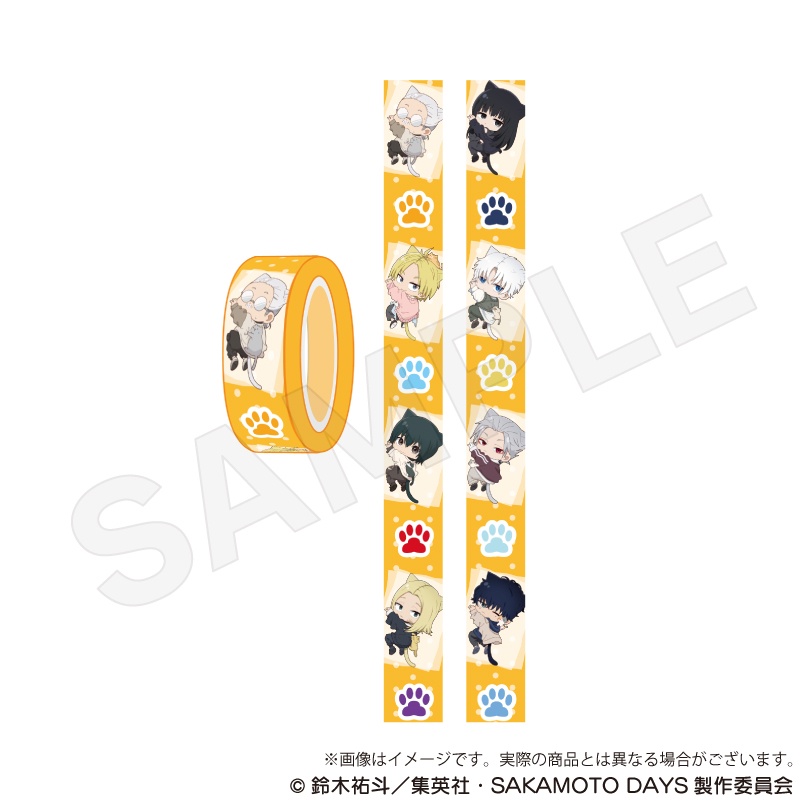 【Y Line】SAKAMOTO DAYS マスキングテープ ひっつきにゃんver.