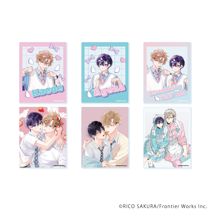 【A3】アクリルカード「ストロベリーキス・メルト」01/ブラインド（全6種）（既存&描き下ろしイラスト） 1BOX入数：6