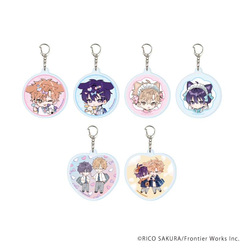 【A3】アクリルキーホルダー「ストロベリーキス・メルト」01/ブラインド（全6種）（既存&描き下ろしイラスト） 1BOX入数：6