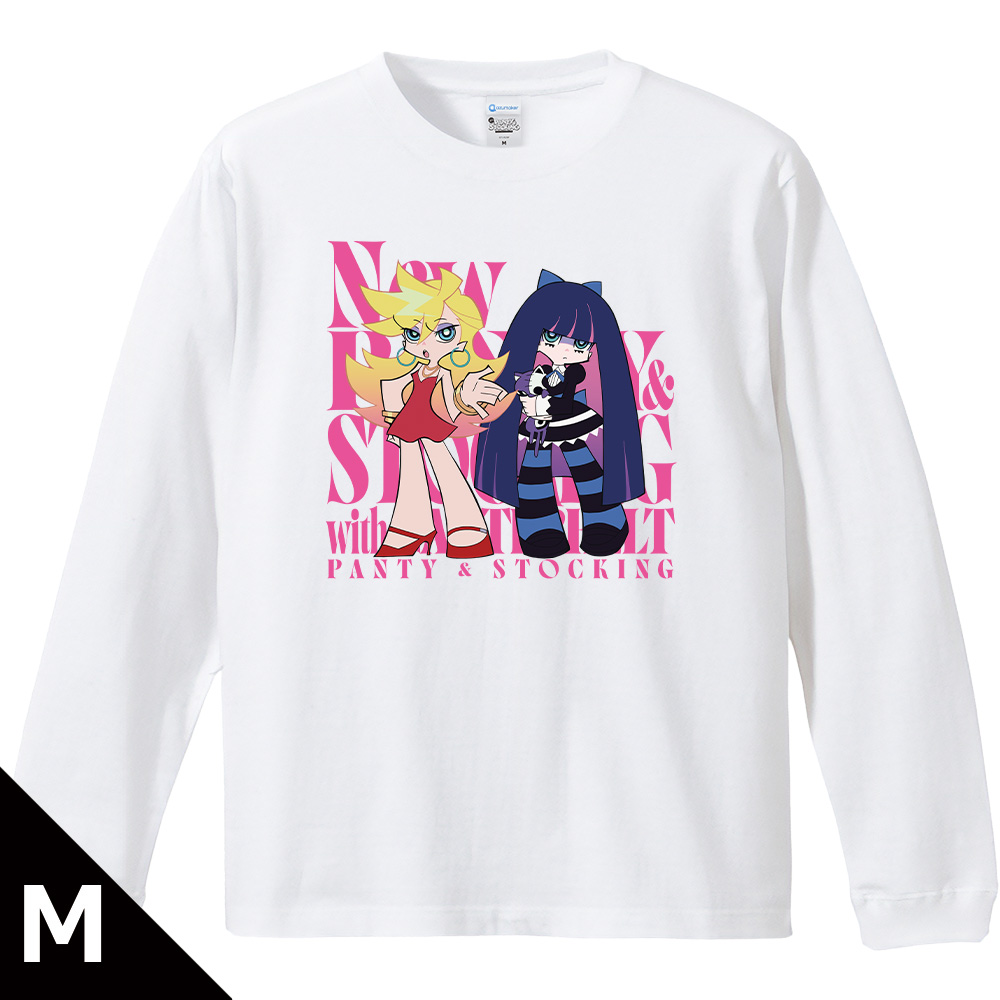 【アズメーカー】New PANTY & STOCKING with GARTERBELT リブ付ロングスリーブTシャツ パンティ&ストッキング Mサイズ