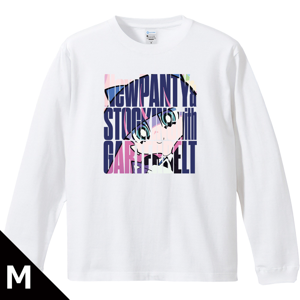 【アズメーカー】New PANTY & STOCKING with GARTERBELT リブ付ロングスリーブTシャツ ストッキング Mサイズ