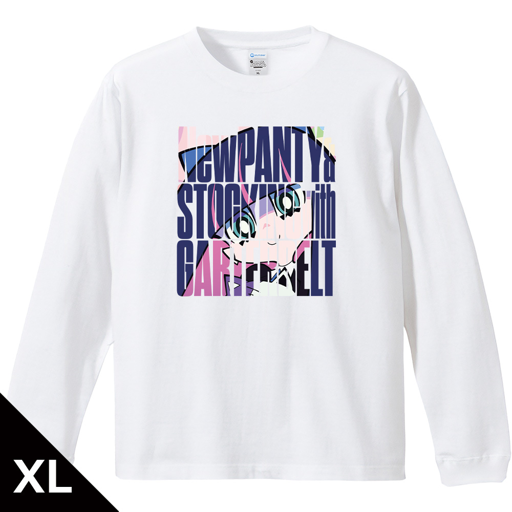 【アズメーカー】New PANTY & STOCKING with GARTERBELT リブ付ロングスリーブTシャツ ストッキング XLサイズ