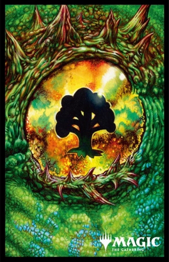 【エンスカイ】マジック：ザ・ギャザリング プレイヤーズカードスリーブ MTGS-352 『タルキール：龍嵐録』《森》