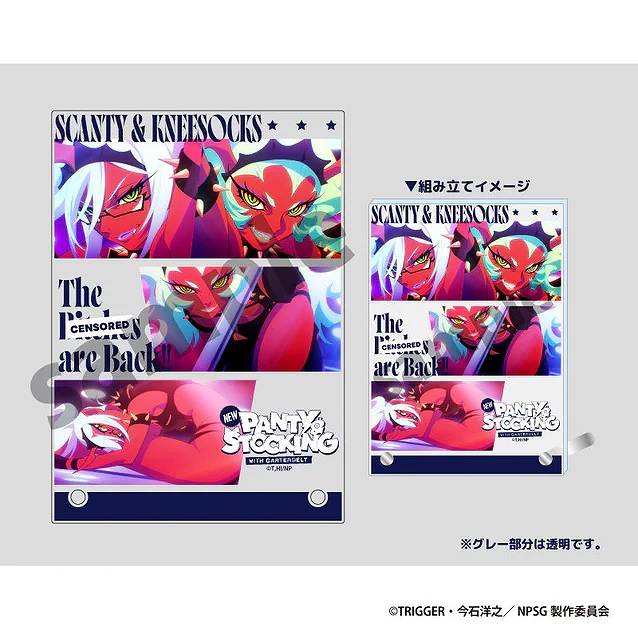 【ティー・シー・ピー】New PANTY & STOCKING with GARTERBELT アクリルビジュアルボード スキャンティ&ニーソックス